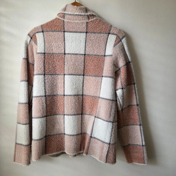 EUC RACHEL ZOE SUPER SOFT PLAID BUTTONED SHACKET SIZE M - Picture 3 of 13